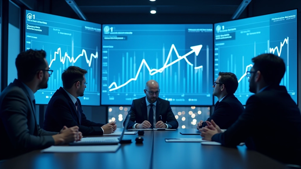 Tým analytiků diskutuje o aktuálních trendech v dluhové politice