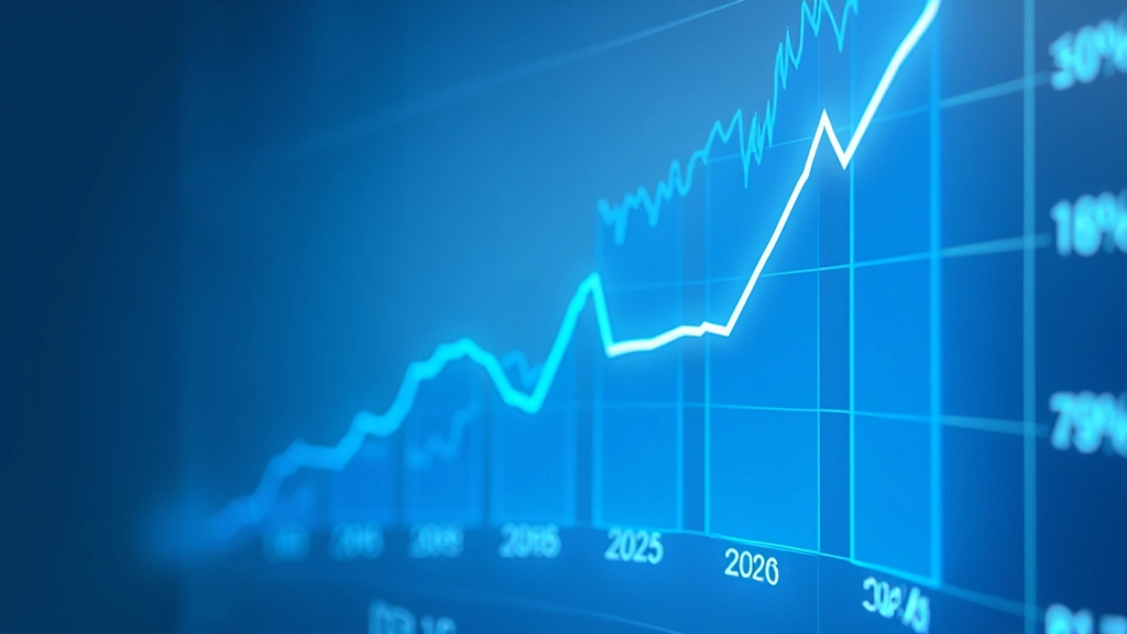Graf poměru dlhu k HDP v České republice za posledních deset let s trendovou linkou